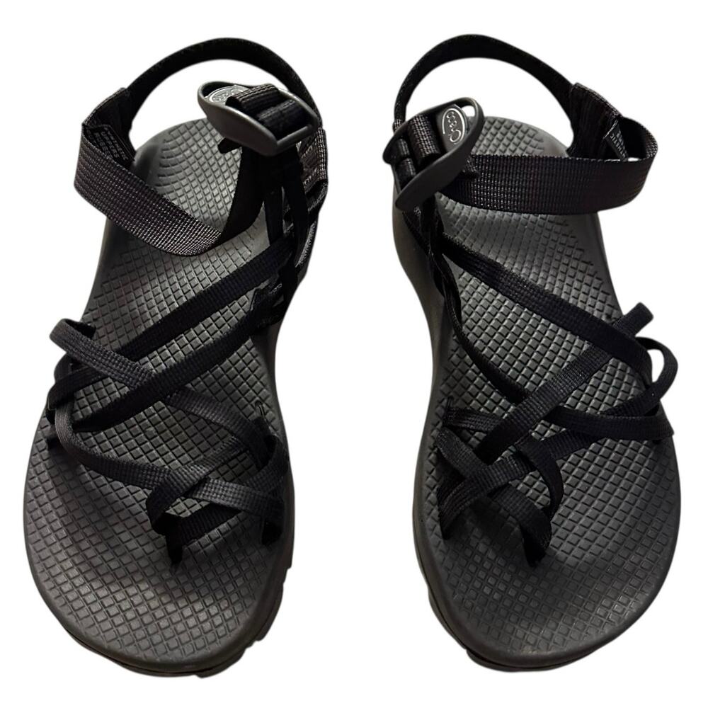 Chaco Z Strap Sandals Womens 7 Black Hiking Outdoor Adjustable Vibram Sole